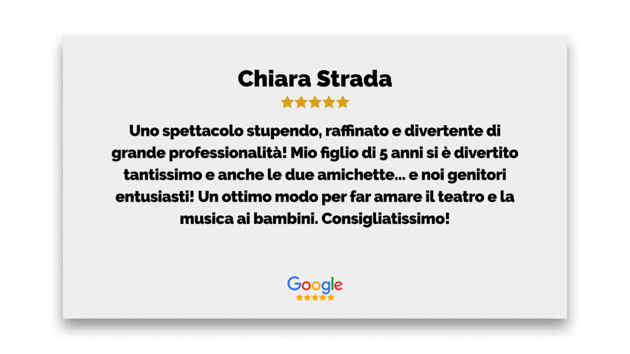 Recensione Chiara Strada Google San Carlino