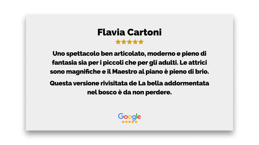 Recensione Flavia Cartoni Google San Carlino