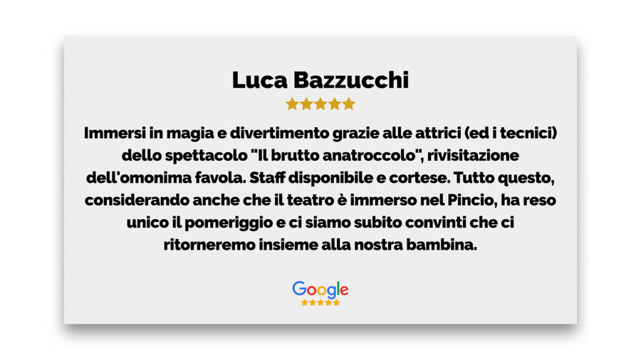 Recensione Luca Bazzucchi Google San Carlino