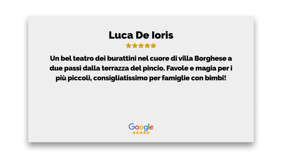 Recensione Luca De Ioris Google San Carlino
