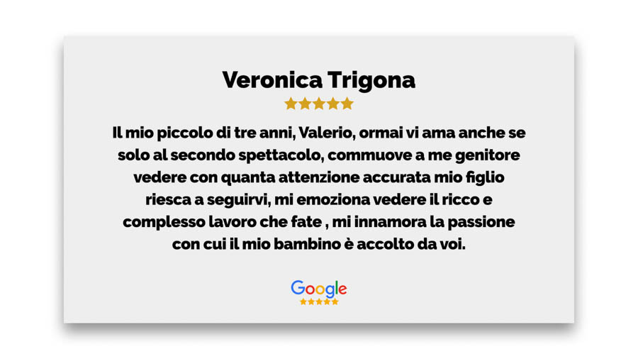 Recensione di un genitore per il Teatro San Carlino a Roma.