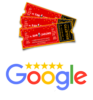Teatro San Carlino, logo recensioni Google da parte dei genitori