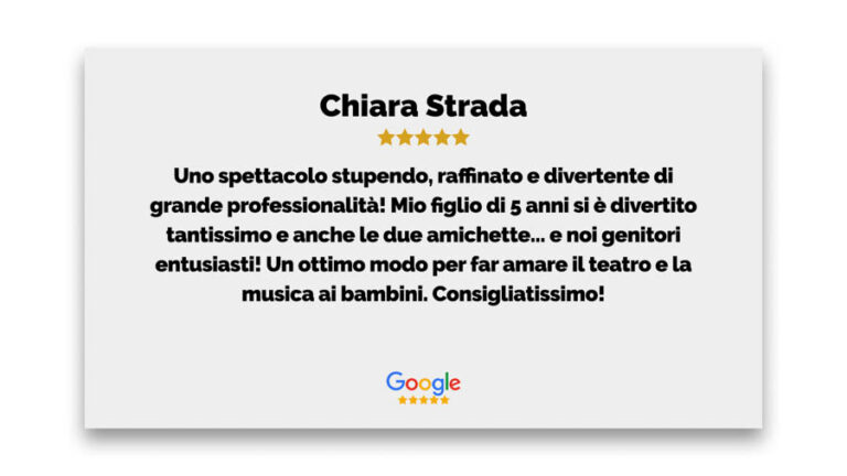 Recensione Chiara Strada Google San Carlino
