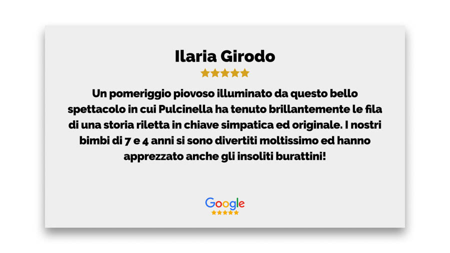 Recensione Ilaria Girodo Google San Carlino