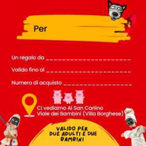 Gift Card - Famiglia x4 (2 adulti e 2 bambini)